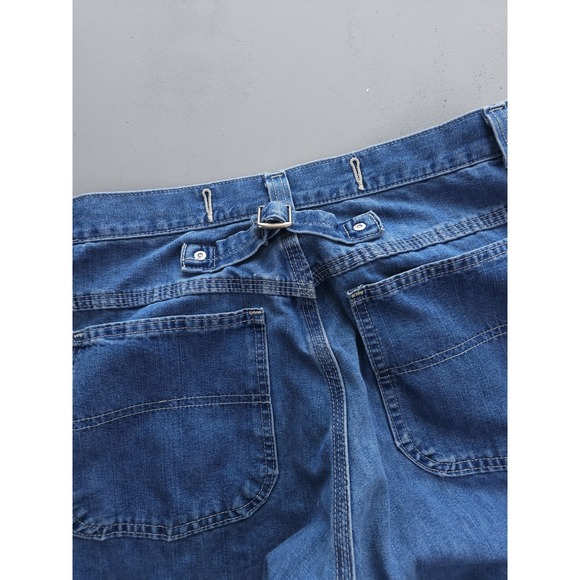 Vintage 2000s Y2K Riveted By Lee Blue Buckleback Baggy Skater Jeans Size 14 L - Picture 5 of 10